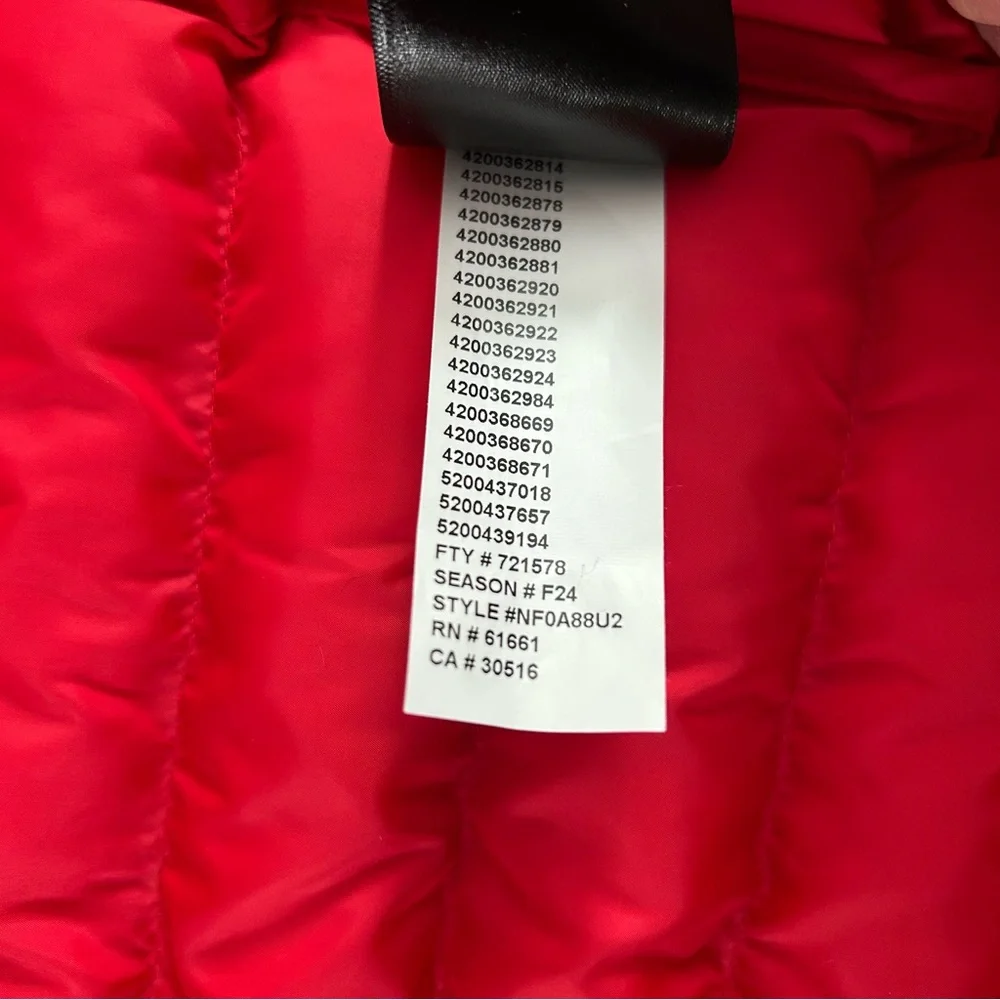 The North Face Mens Terra Peak Insulated Puffer Jacket Beetroot XL NWT